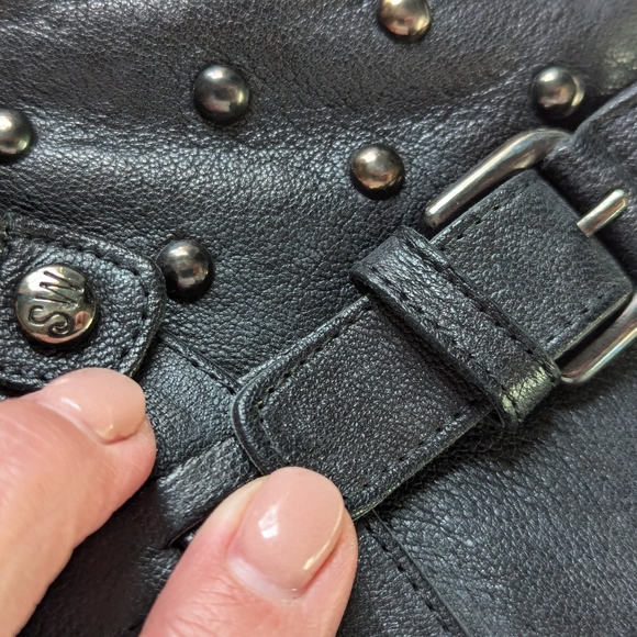 Women's STUART WEITZMAN size 9 leather studded ankle boots - Picture 11 of 13